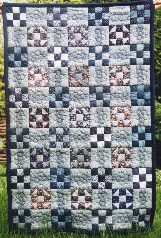 Blauer Quilt