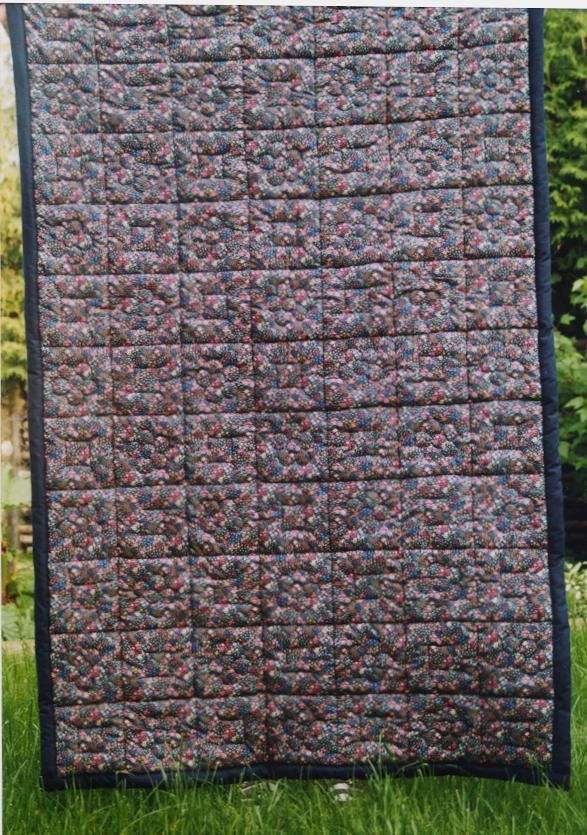 Blauer Quilt